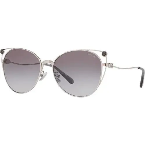 Coach Women Sunglasses Hc7096B-900111 Silver W/ Grey Gradient