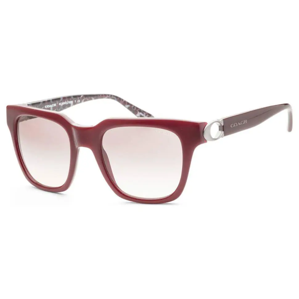 Coach Women Sunglasses Hc8240-55203B 52 Burgundy W/ Grey Pink Gradient