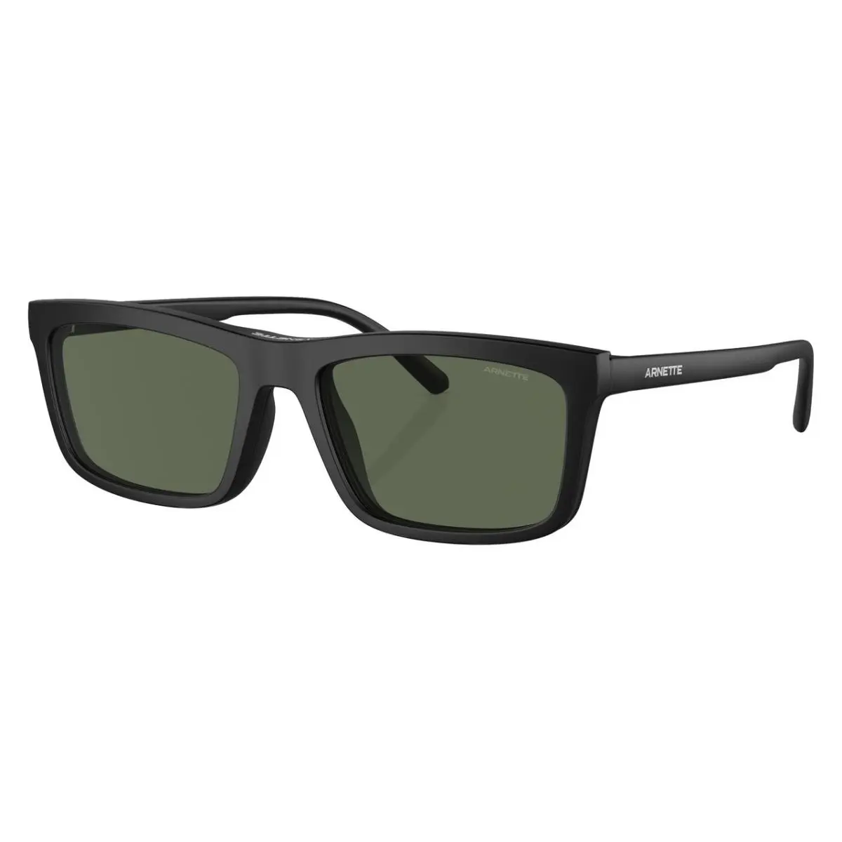 Arnette Rectangle Man Sunglasses AN4333 27581W 55mm Matte Black- Clear Lens