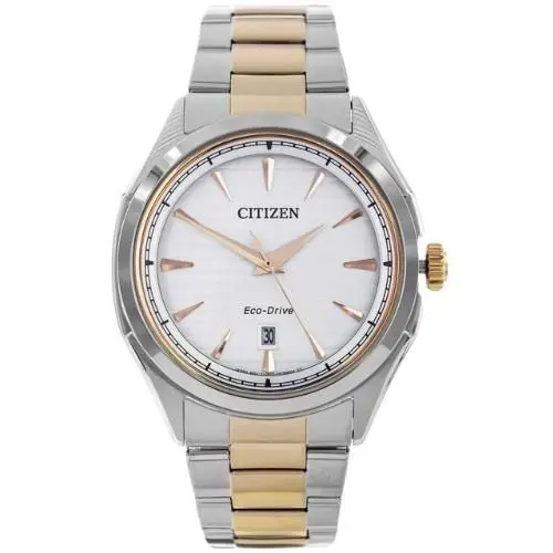 Citizen AW1756-89A Eco-drive White Dial Men`s Watch Date Indicator
