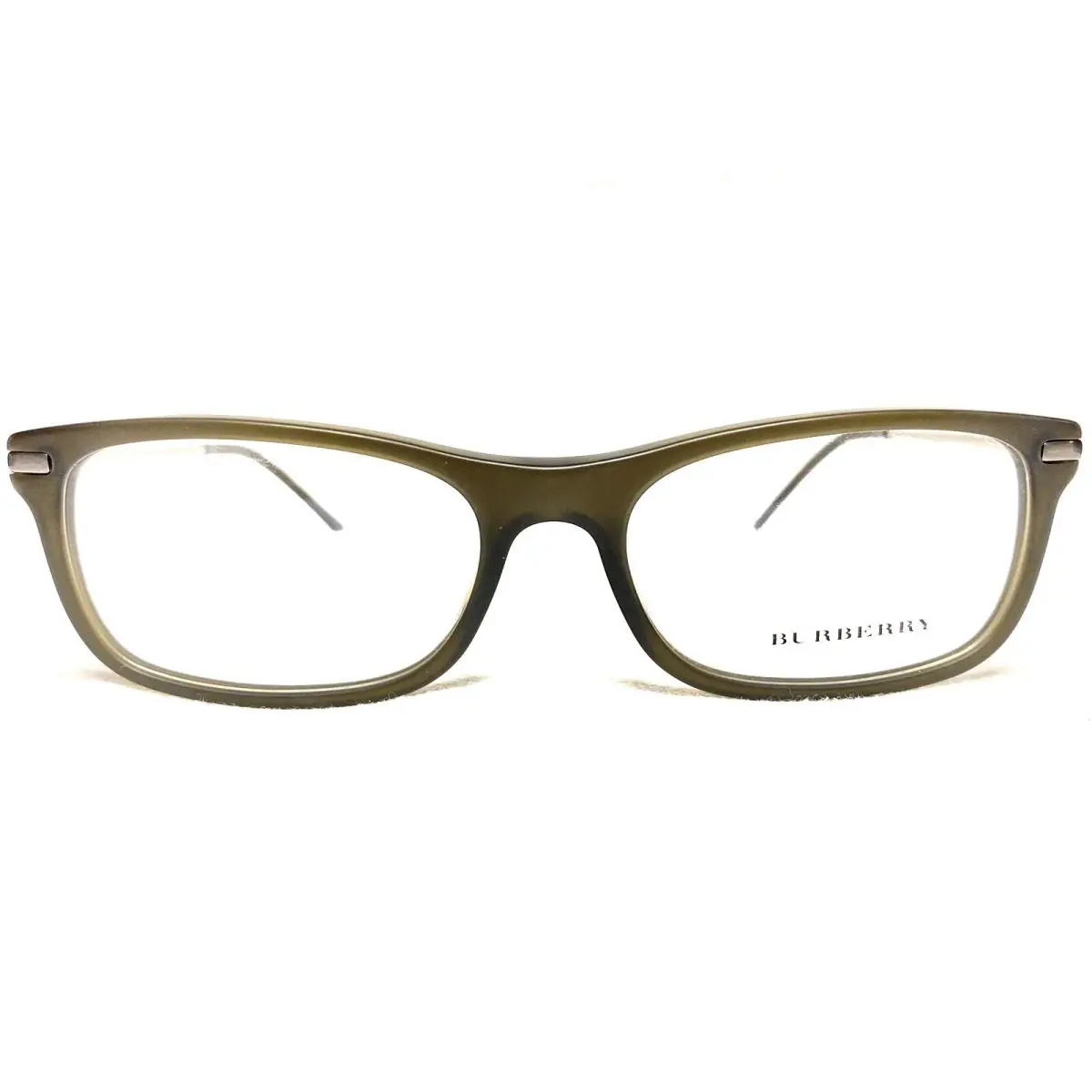 Burberry Eyeglasses Men`s BE2195 3535 Matte Olive Rectangle Frames 55/17 145