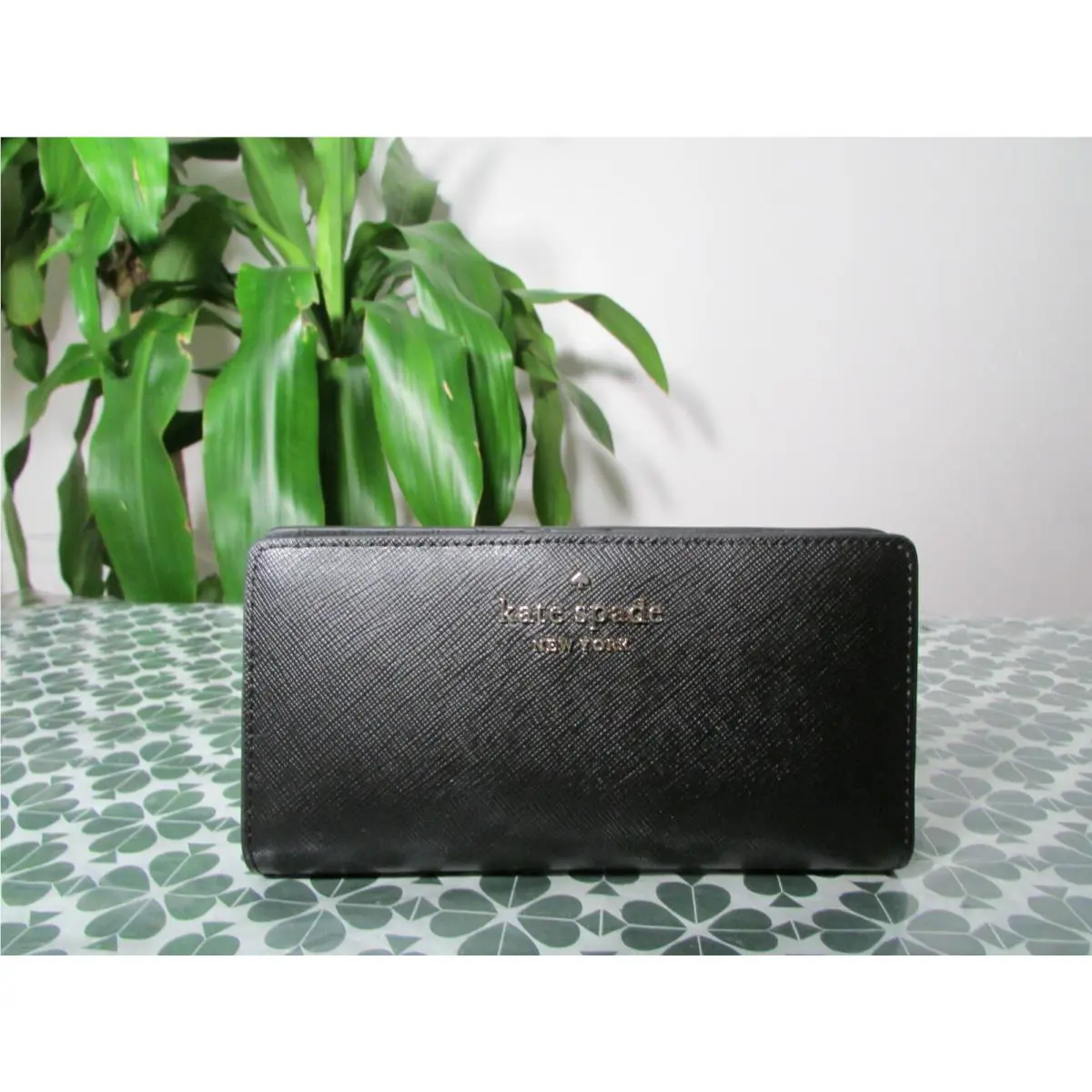 Kate Spade Saffiano Leather Staci Large Slim Bifold Wallet WLR00145