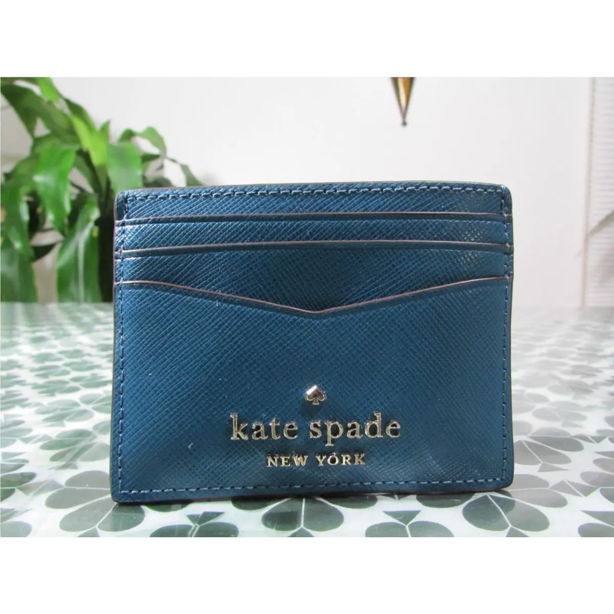 Kate Spade Saffiano Leather Staci Small Slim Card Holder