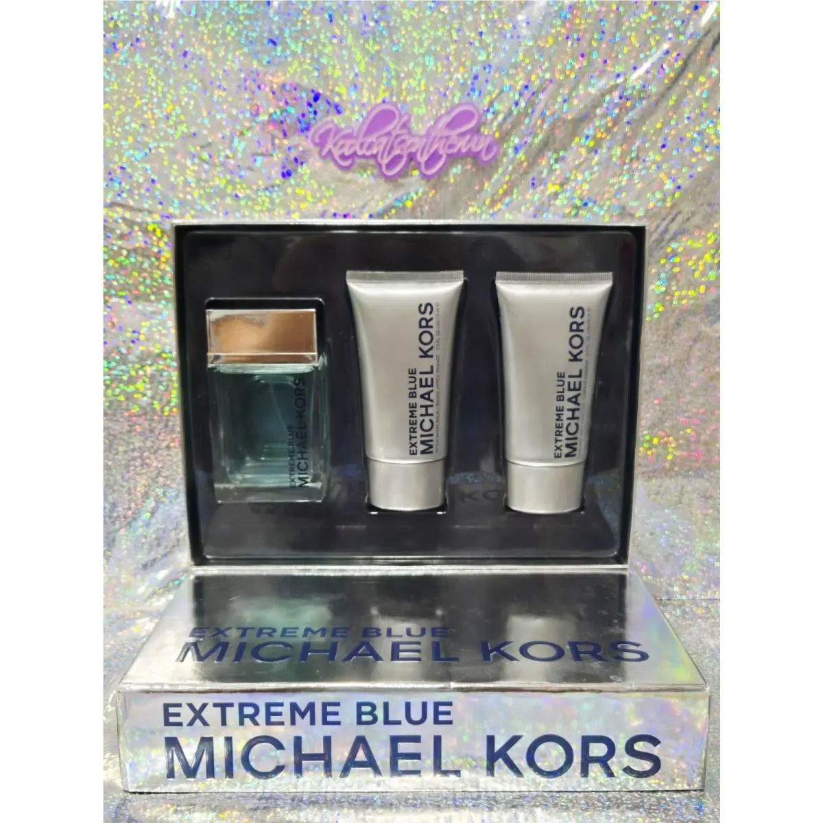 Extreme Blue 4 fl oz Eau De Toilette Edt Gift Set After Shave Balm by Michael Kors