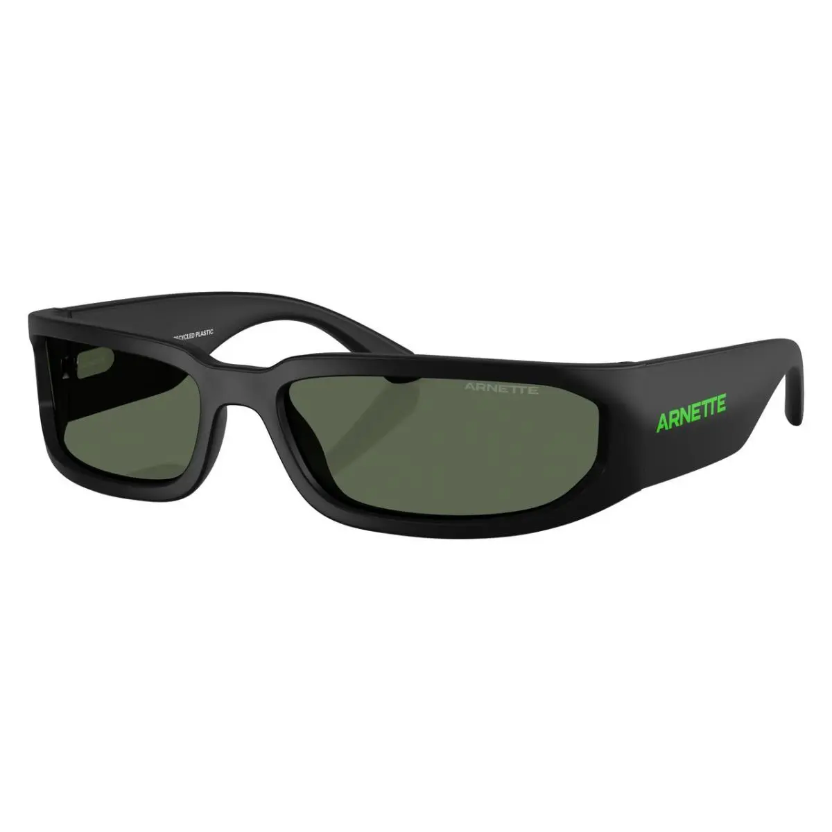 Arnette Man Sunglasses 0AN4349 290071 62mm Matte Black - Dark Green Lens