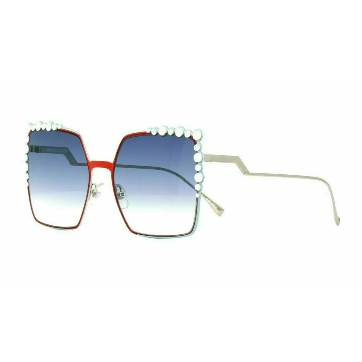 Fendi Can Eye FF 0259/S L7Q Sunglasses Orange Blue Silver / Blue Gradient