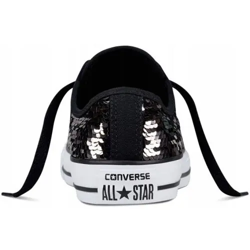 Converse shoes - SEQUINS CEKINY GUNMETAL WHITE/BLACK - U35 - 557988C 4