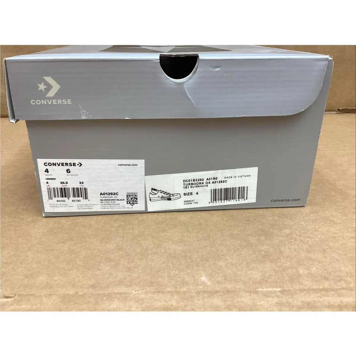Converse shoes - A01292c - A01292c - silver/white 16