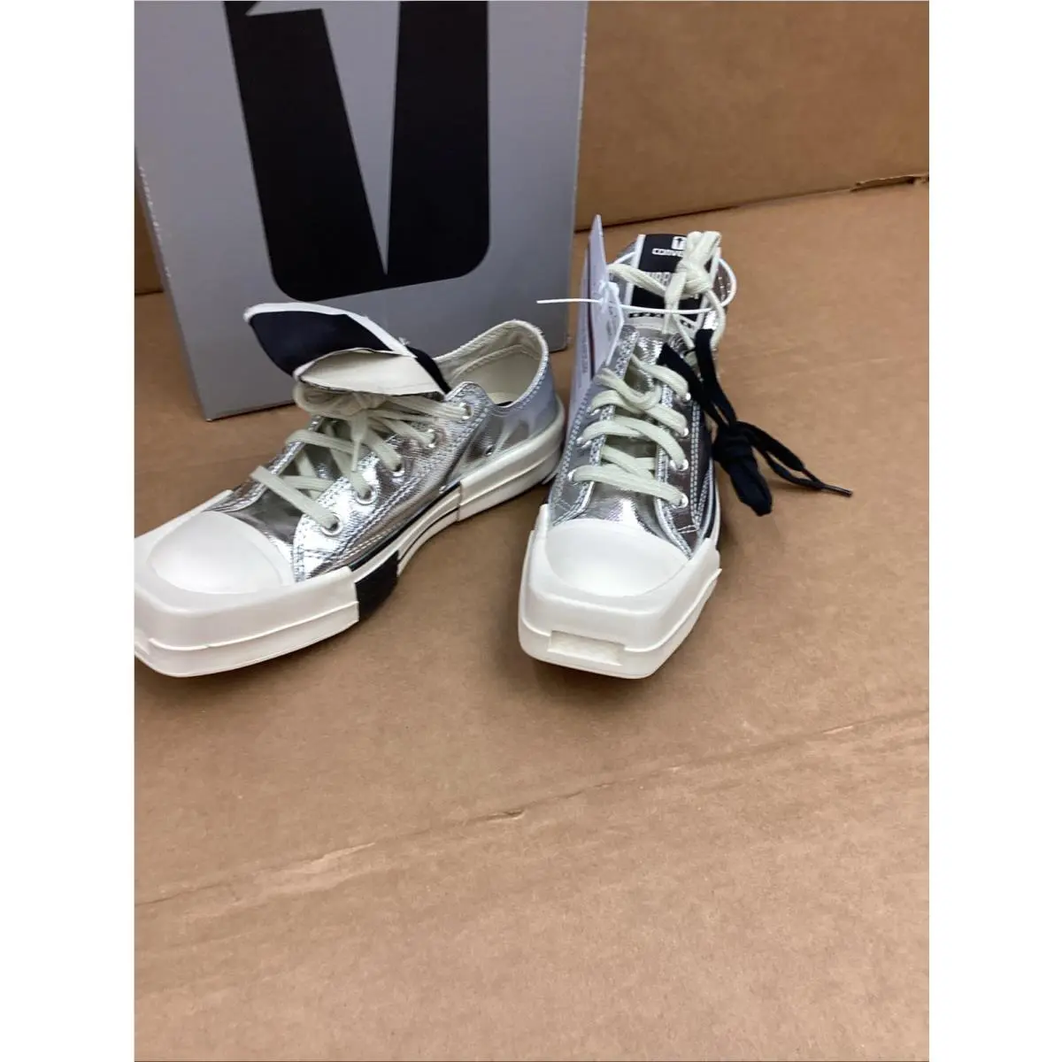 Converse shoes - A01292c - A01292c - silver/white 1
