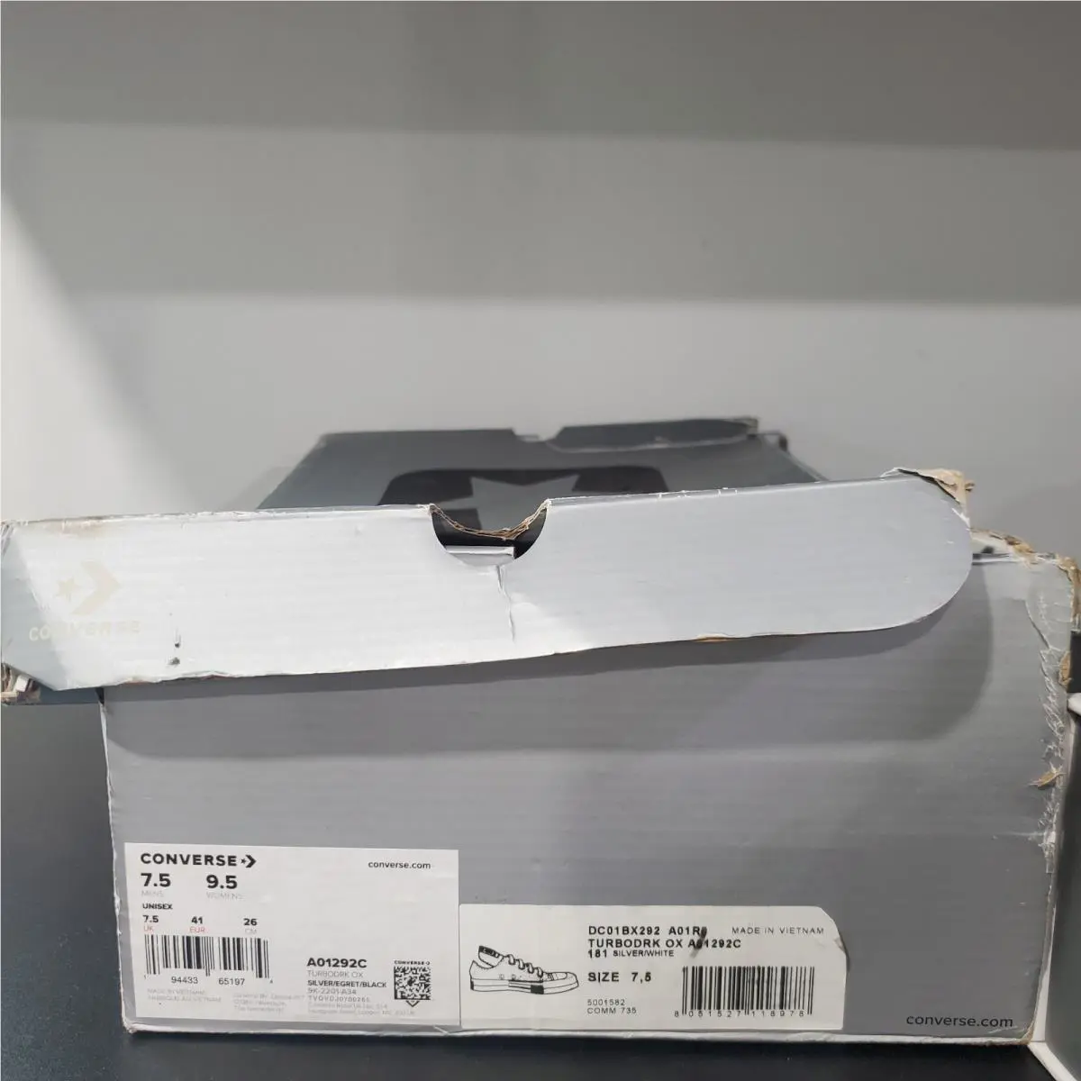 Converse shoes - Converse Chuck 70 - Chuck - A01292C - Silver, Manufacturer: Silver/Egret/Black 10