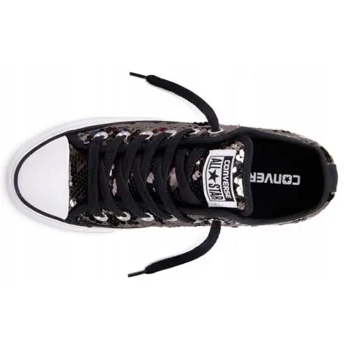 Converse shoes - Converse All Star - All Star - SEQUINS CEKINY GUNMETAL WHITE/BLACK - U35 - 557988C 3