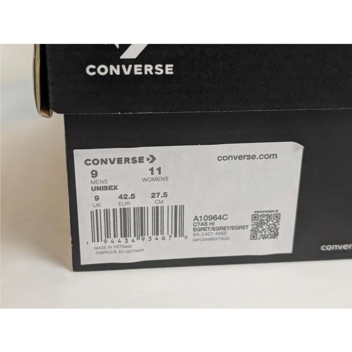 Converse shoes - Converse Chuck Taylor All Star High - A10964C - Egret/Egret/Egret (UPC: 0194434934656) 7