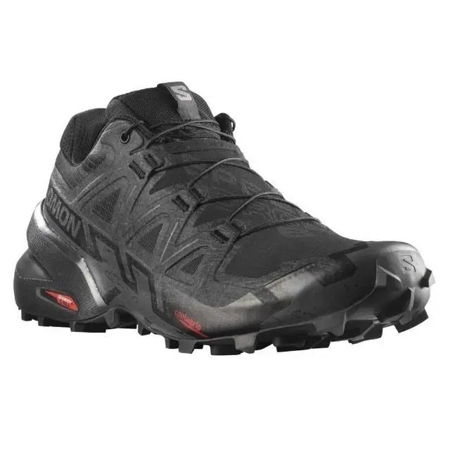 Salomon Men’s Speedcross 6 Trail Running Shoes Black Phantom Size 9.5