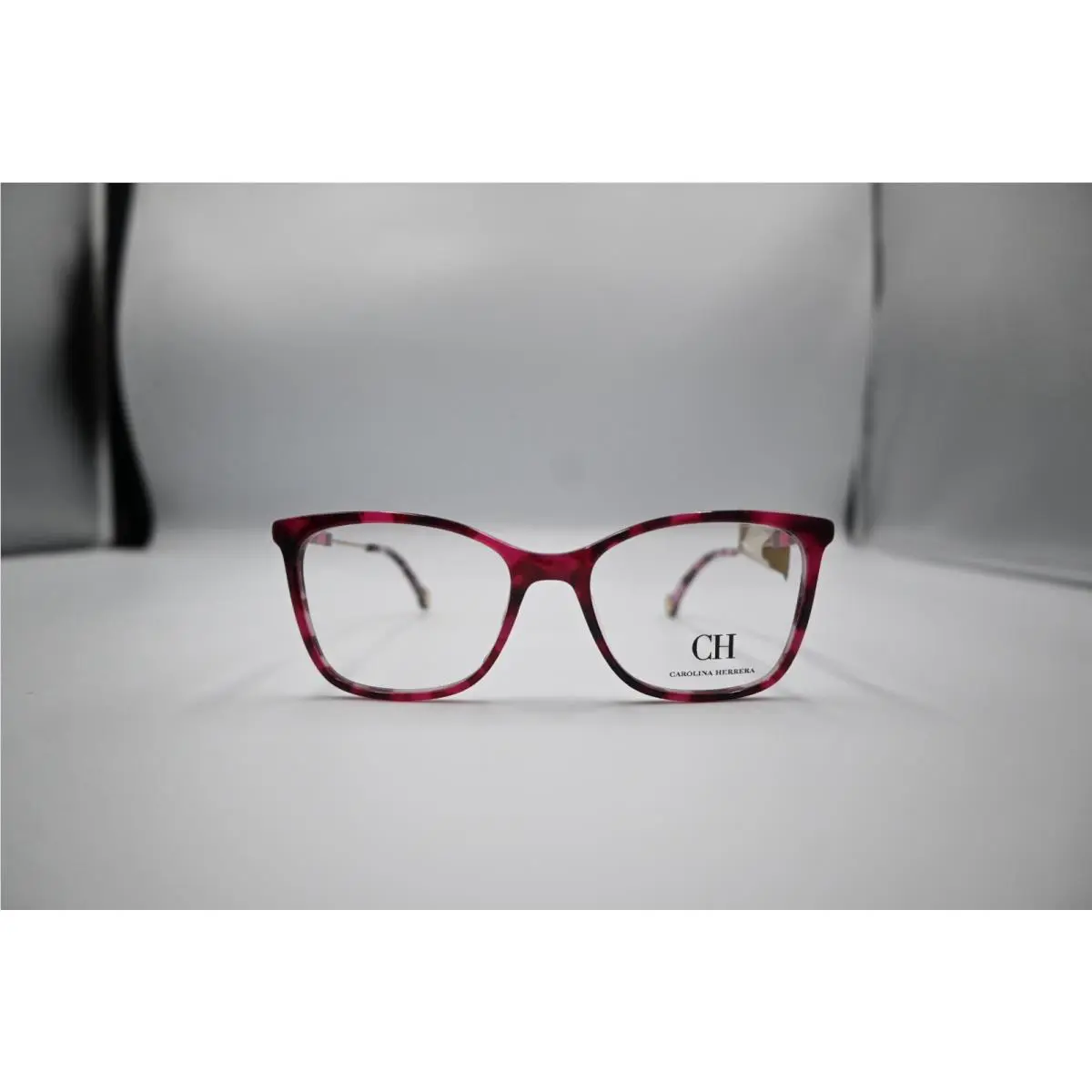 Carolina Herrera Eyeglasses Frames VHE137K COL.0301 Black Gold Pink 54-16-135