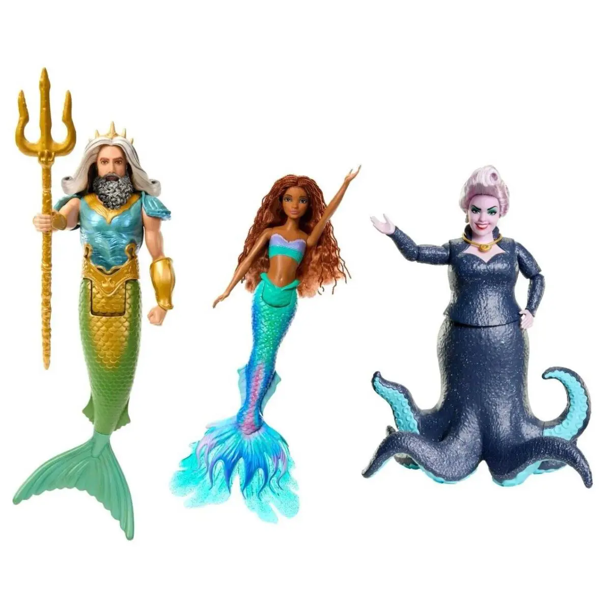 Mattel Disney The Little Mermaid Ariel King Triton Ursula Doll Toy HND28