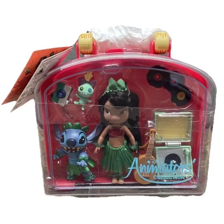 Disney Animators` Collection Mini Doll 5 Lilo Stitch Play Set Carry Case