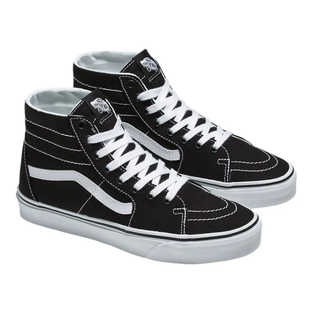 Vans Unisex Sk8-Hi Tapered Canvas Shoe - Black/true White - Multisize - Black