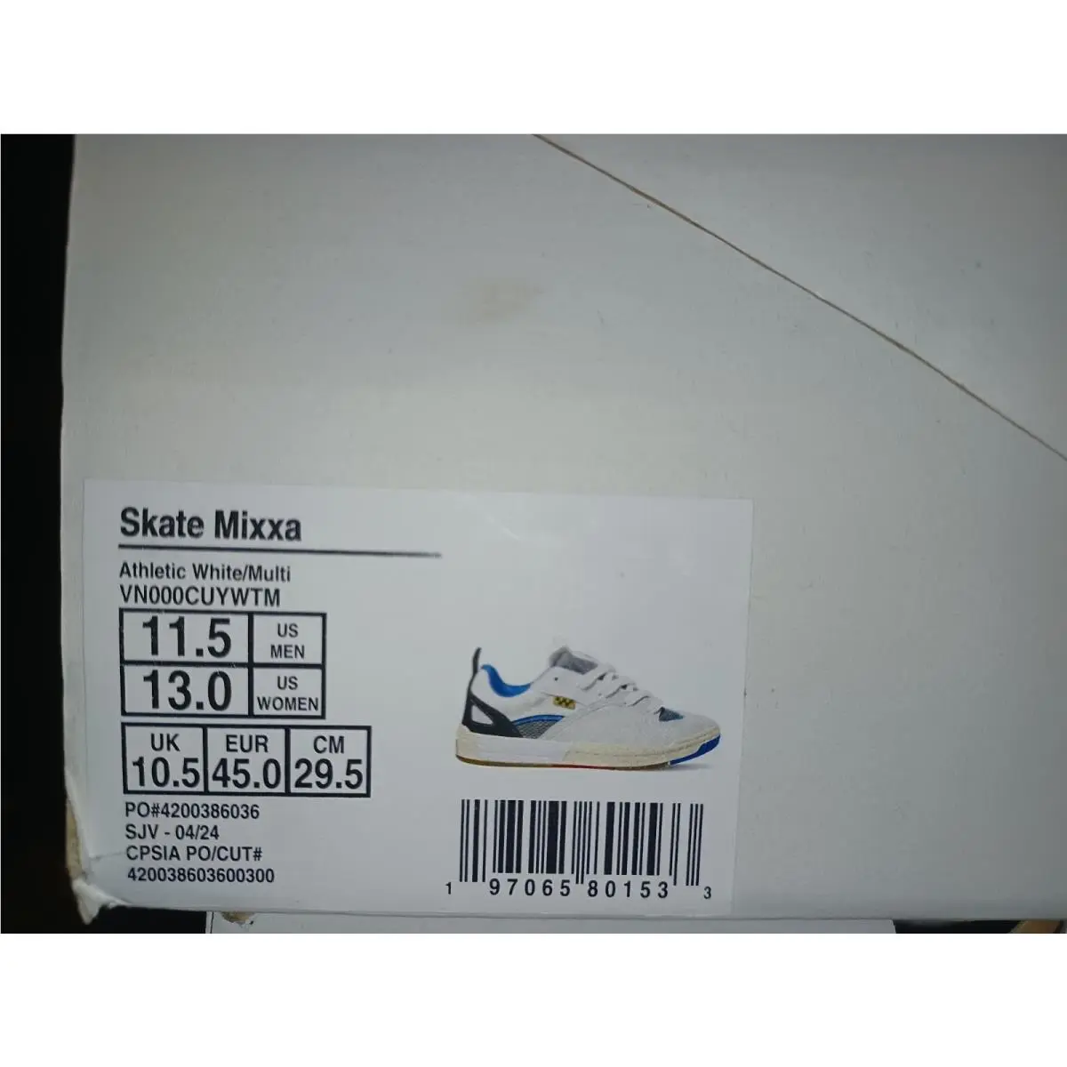 Vans shoes - VANS Skate Mixxa - Skate Mixxa - VN000CUYWTM - White 6