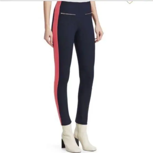 Rag Bone Annie Stripe Pants Salute Navy Size 10 Side Stripe Ankle Trousers