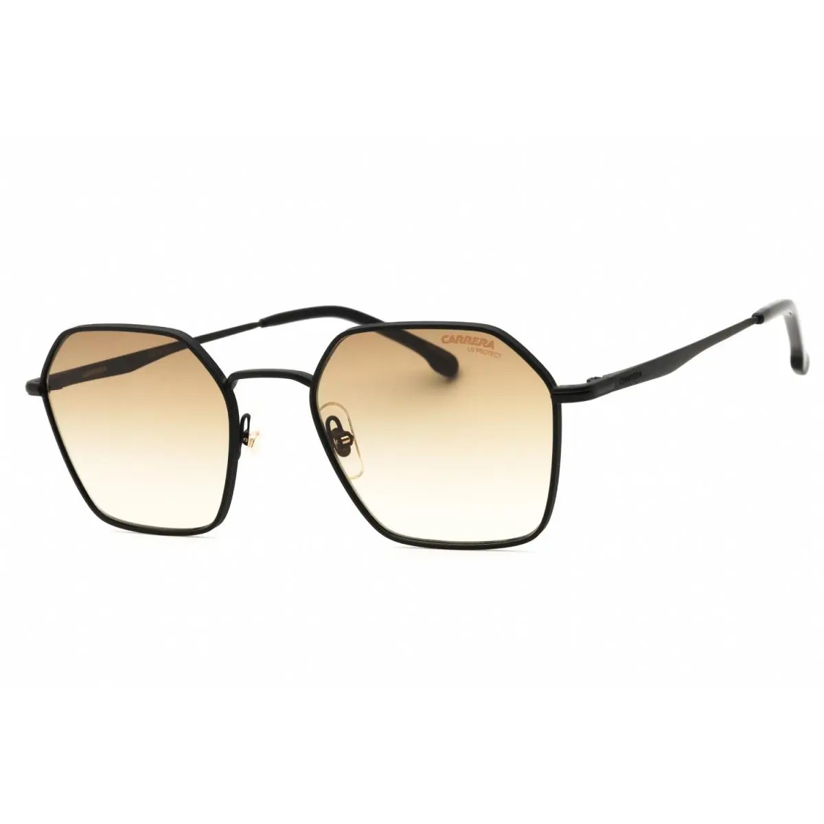 334/S 0003 86 Sunglasses Matte Black Frame Brown Green Lenses 52mm by Carrera