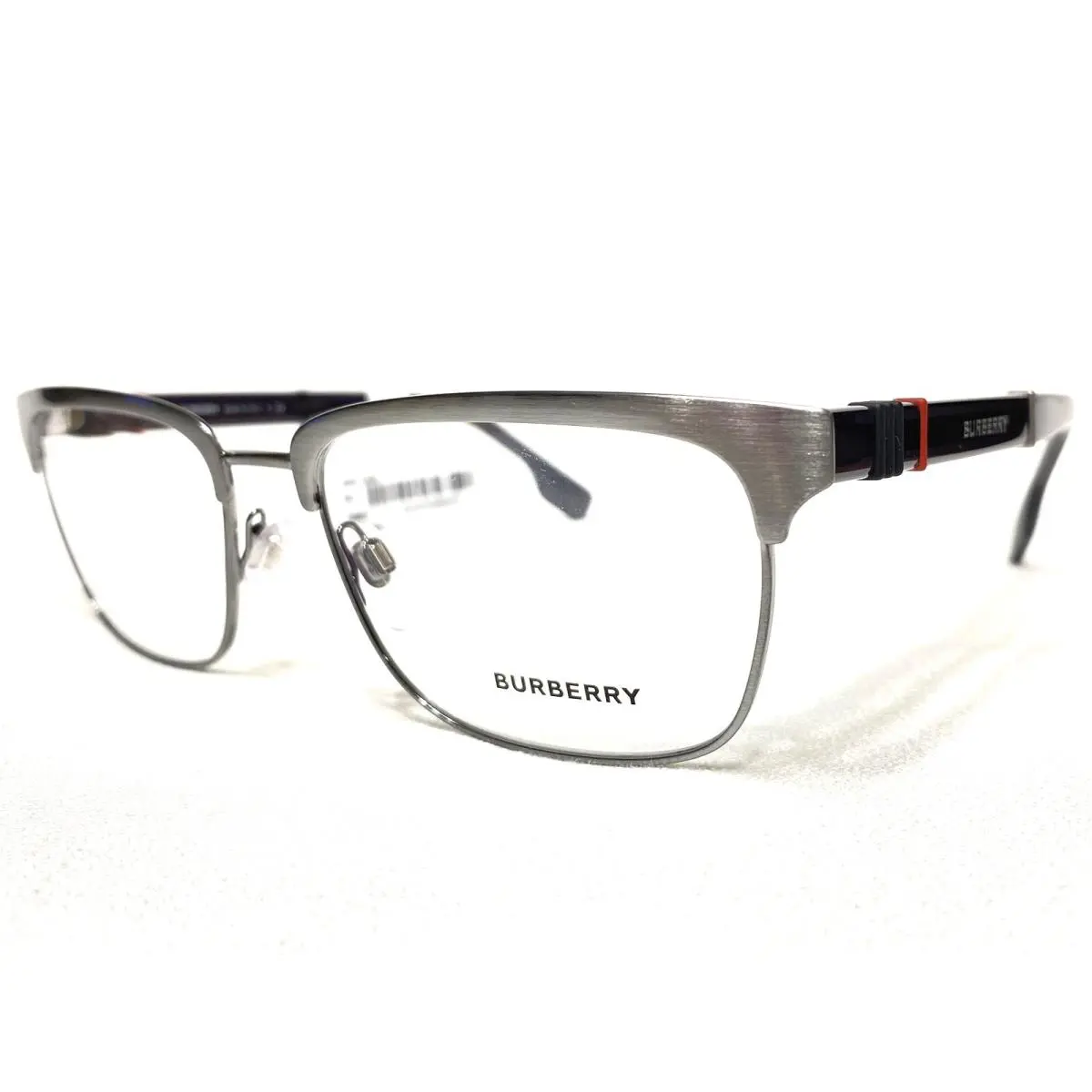 Burberry Eyeglasses Men`s BE1348 1008 Gunmetal Square Designer Frames 55/18