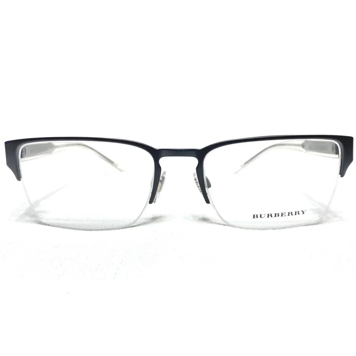 Burberry Eyeglasses BE1297 1007 Mens Matte Black Rectangle Frames 54/18 145