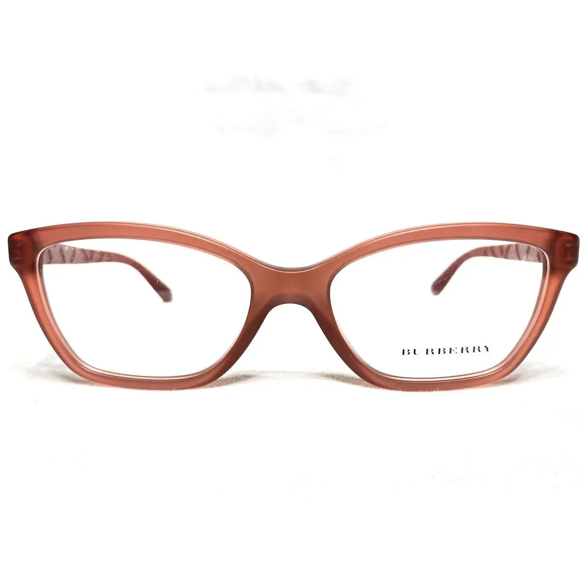 Burberry Eyeglasses B2221 3576 Women`s Matte Red Cats Eye Frames 53/17 140
