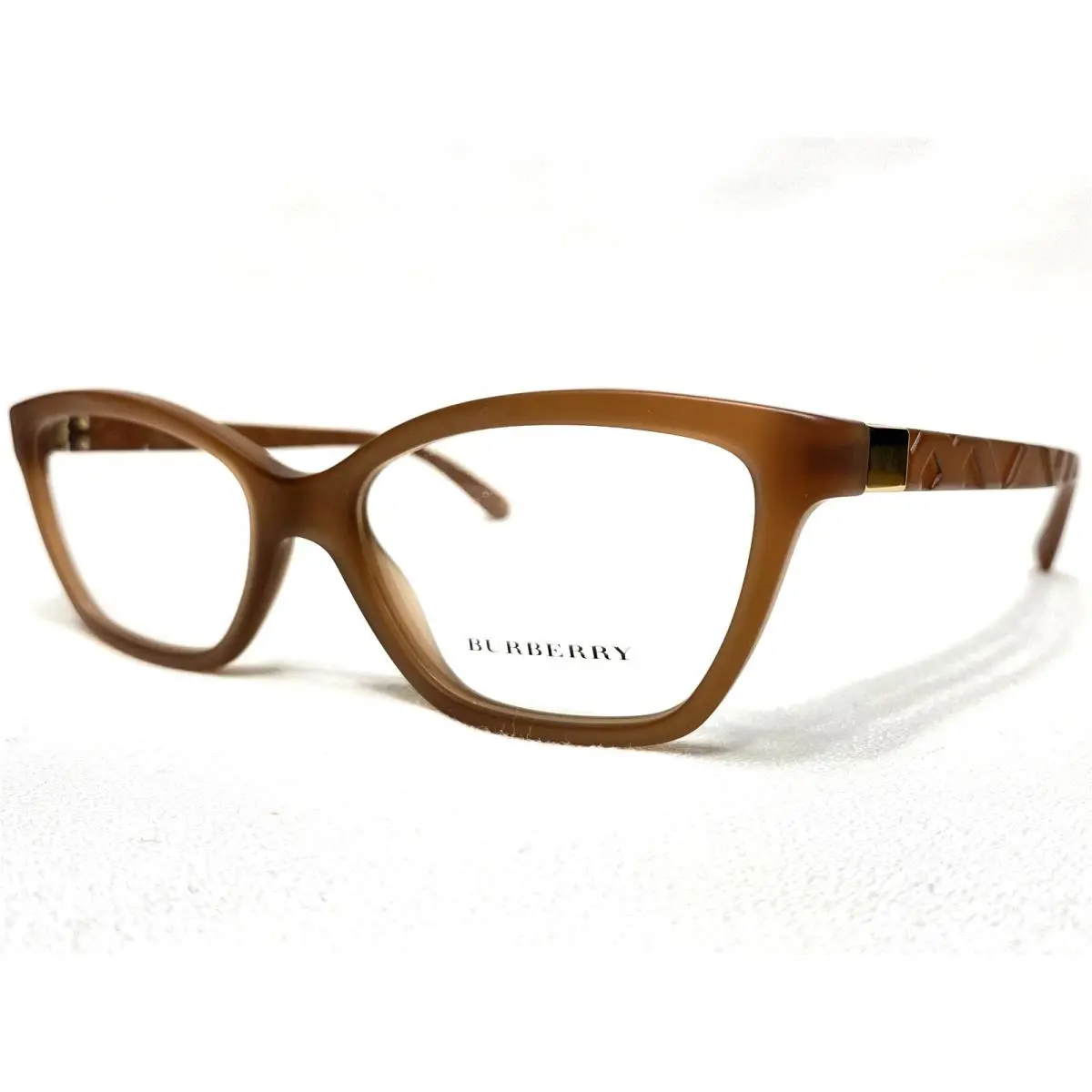 Burberry Eyeglasses Women`s B2221 3575 Matte Brown Cats Eye Frames 53/17 140