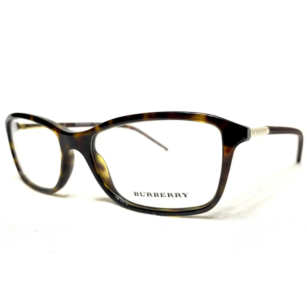 Burberry Eyeglasses Womens B2174 3002 Havana Butterfly Designer Frames 53/16