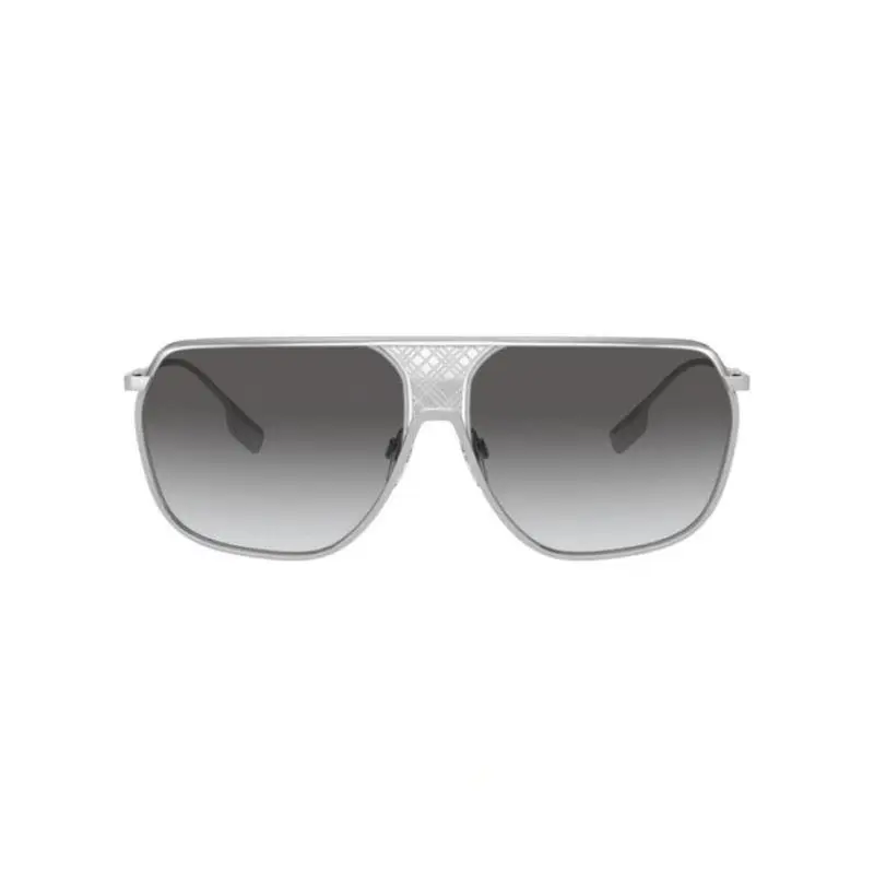 Burberry Men Sunglasses Silver W/ Grey Gradient Square BE3120-100511 62
