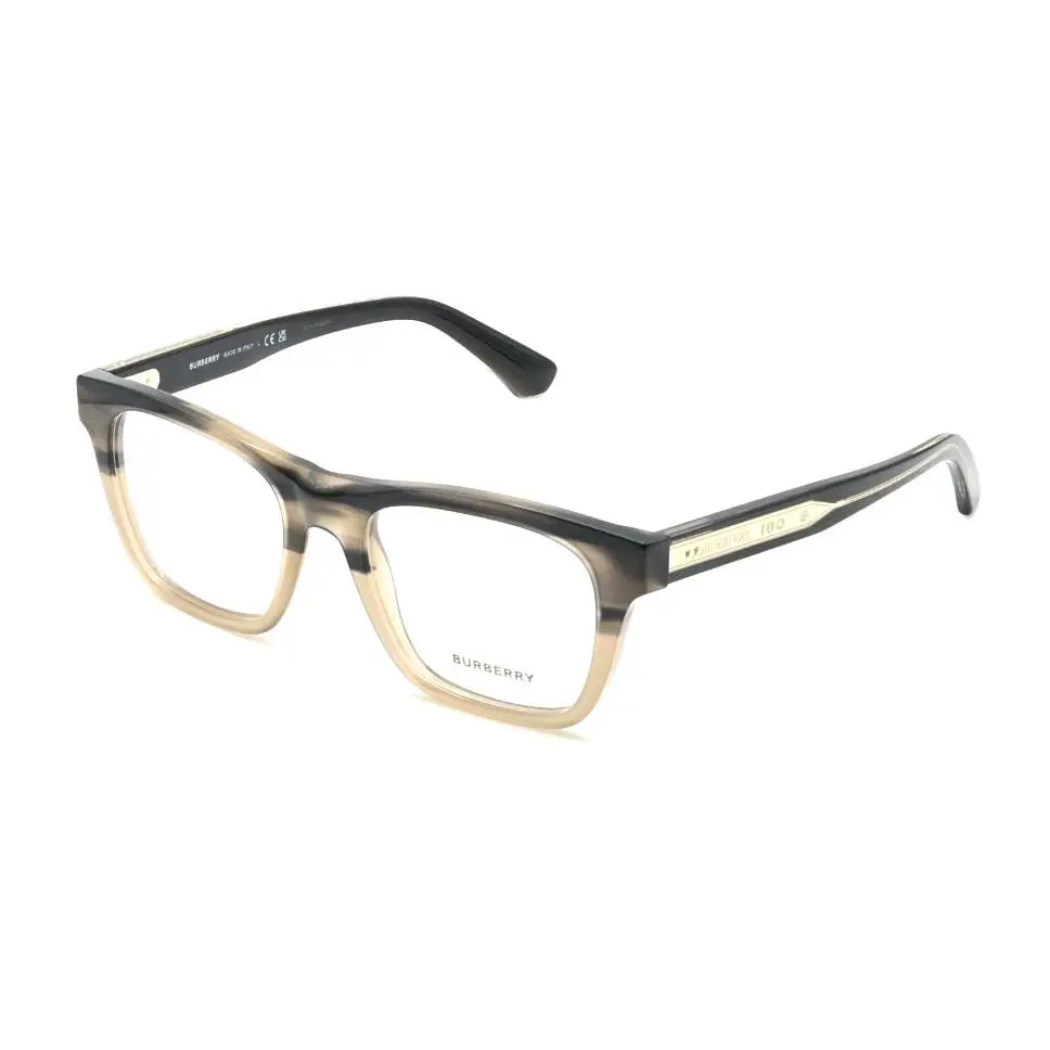 Burberry Eyeglasses B 2445 4207 52-19 145 Striped Beige Fade Gold Frames