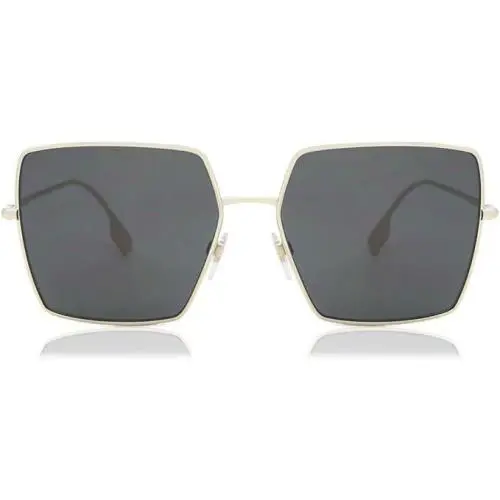 Burberry Women Sunglasses Light Gold Dark Grey Square BE3133-110987