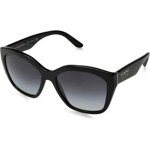 Burberry Women Sunglasses Black W/ Grey Gradient Irregular BE4261-30018G