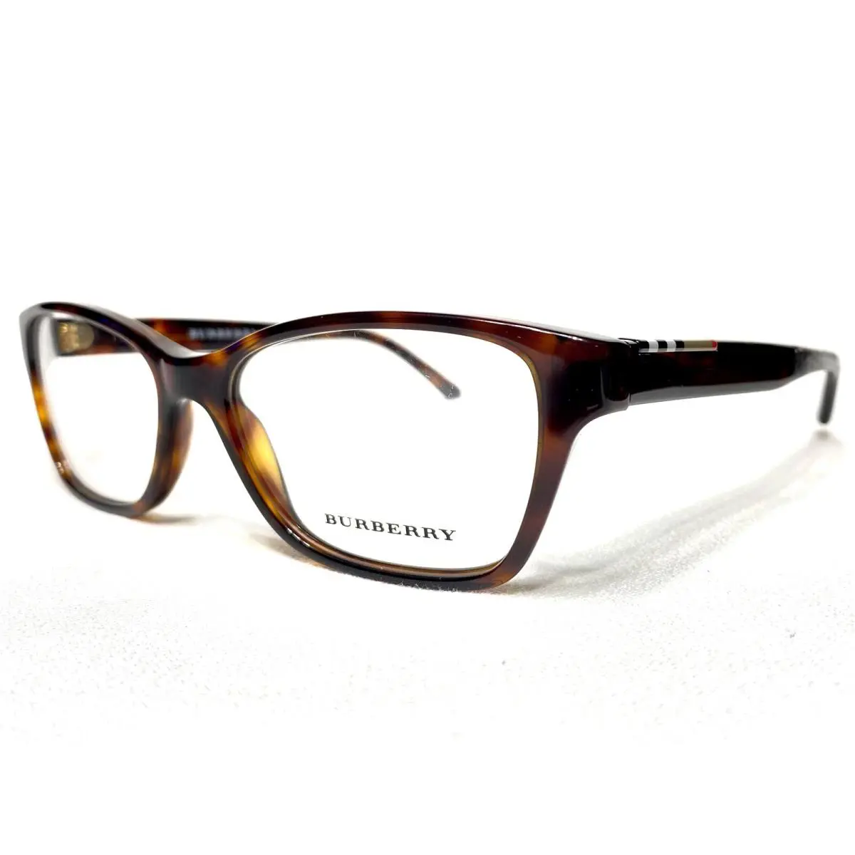 Burberry Eyeglasses Womens BE2144 3349 Havana Rectangle Modern Frames 53/16