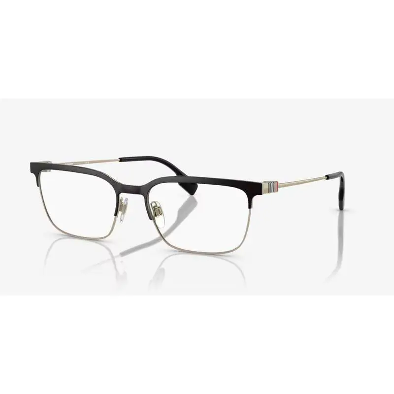 Burberry Eyeglasses Douglas Black Metal Square BE1375-1109 56