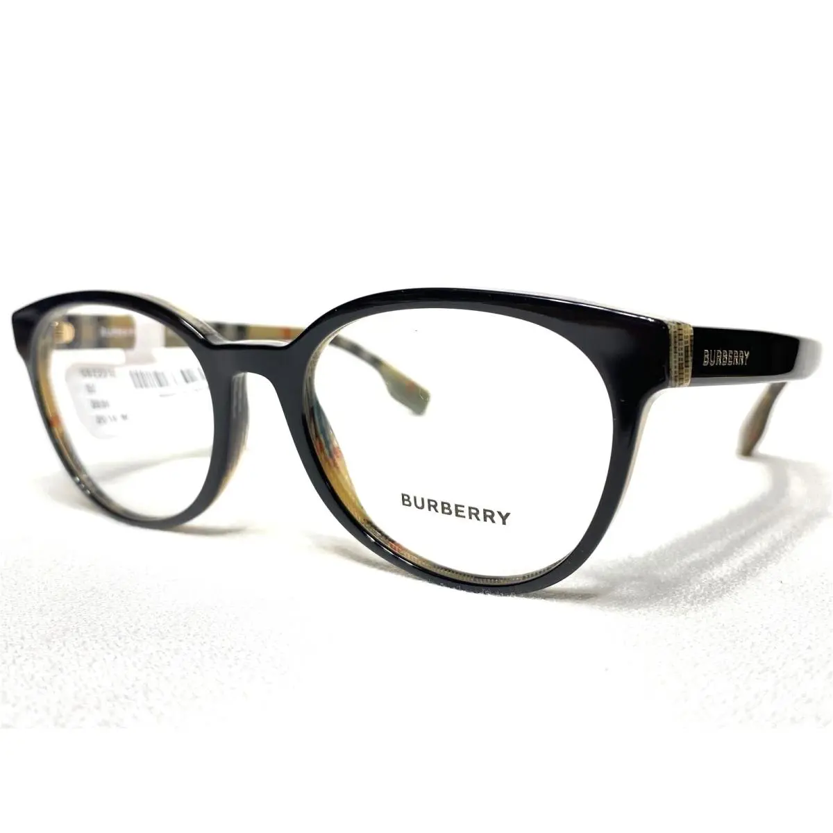 Burberry Eyeglasses Women`s BE2315 3838 Black/check Oval Modern Frames 52/18