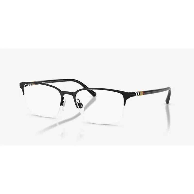 Burberry Men`s Eyeglasses Black Rubber Frame BE1323-1213 54