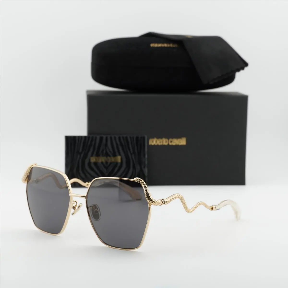 Roberto Cavalli SRC035M 0300 Shiny Rose Gold/purple Grey 59-16-140