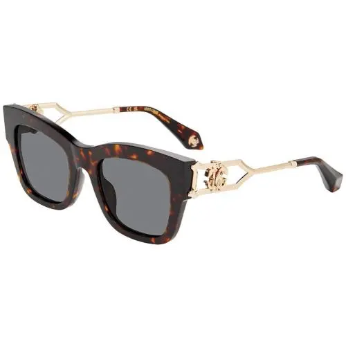 Src 130 Shiny Dark Havana 01ay Size 52 Sunglasses by Roberto Cavalli