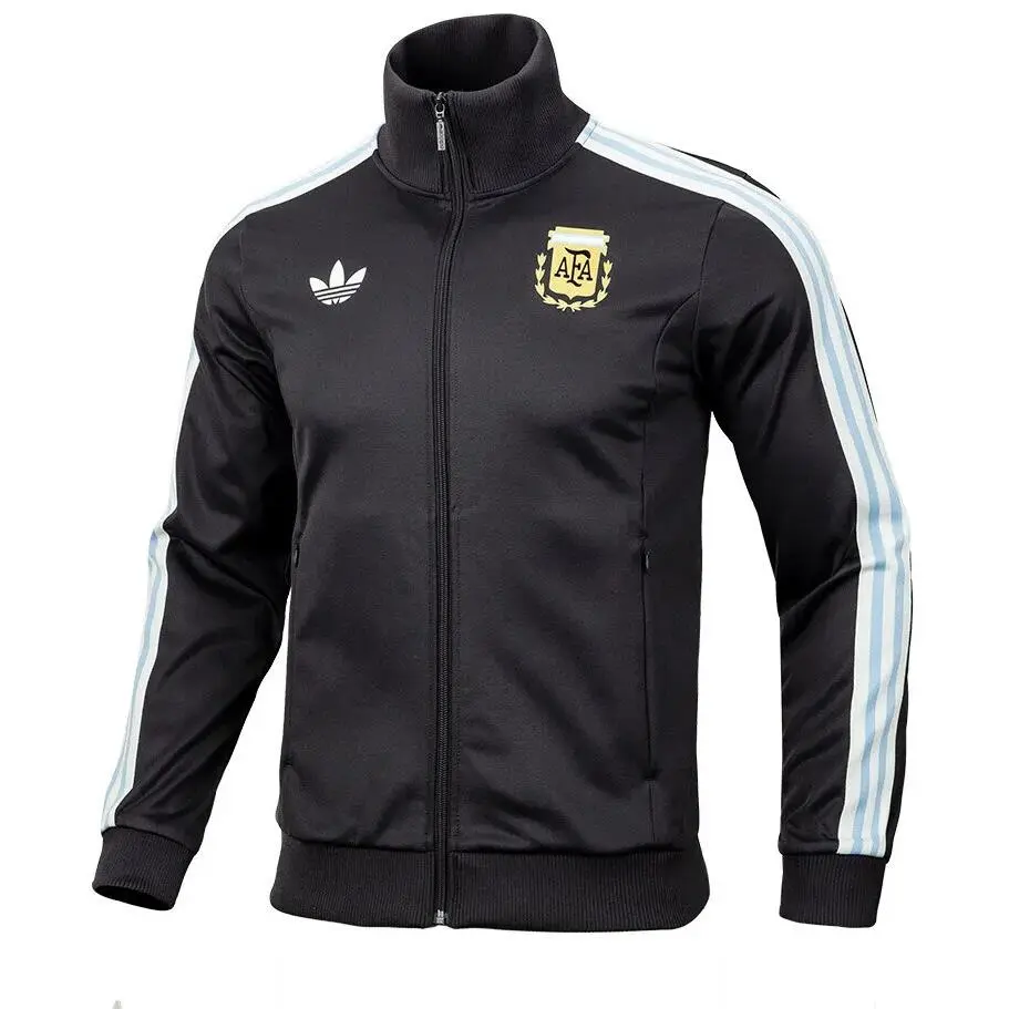 Adidas clothing - adidas Men`s Soccer Argentina Beckenbauer Track Top - IU2155 - Gray, Manufacture: Utility Black 9