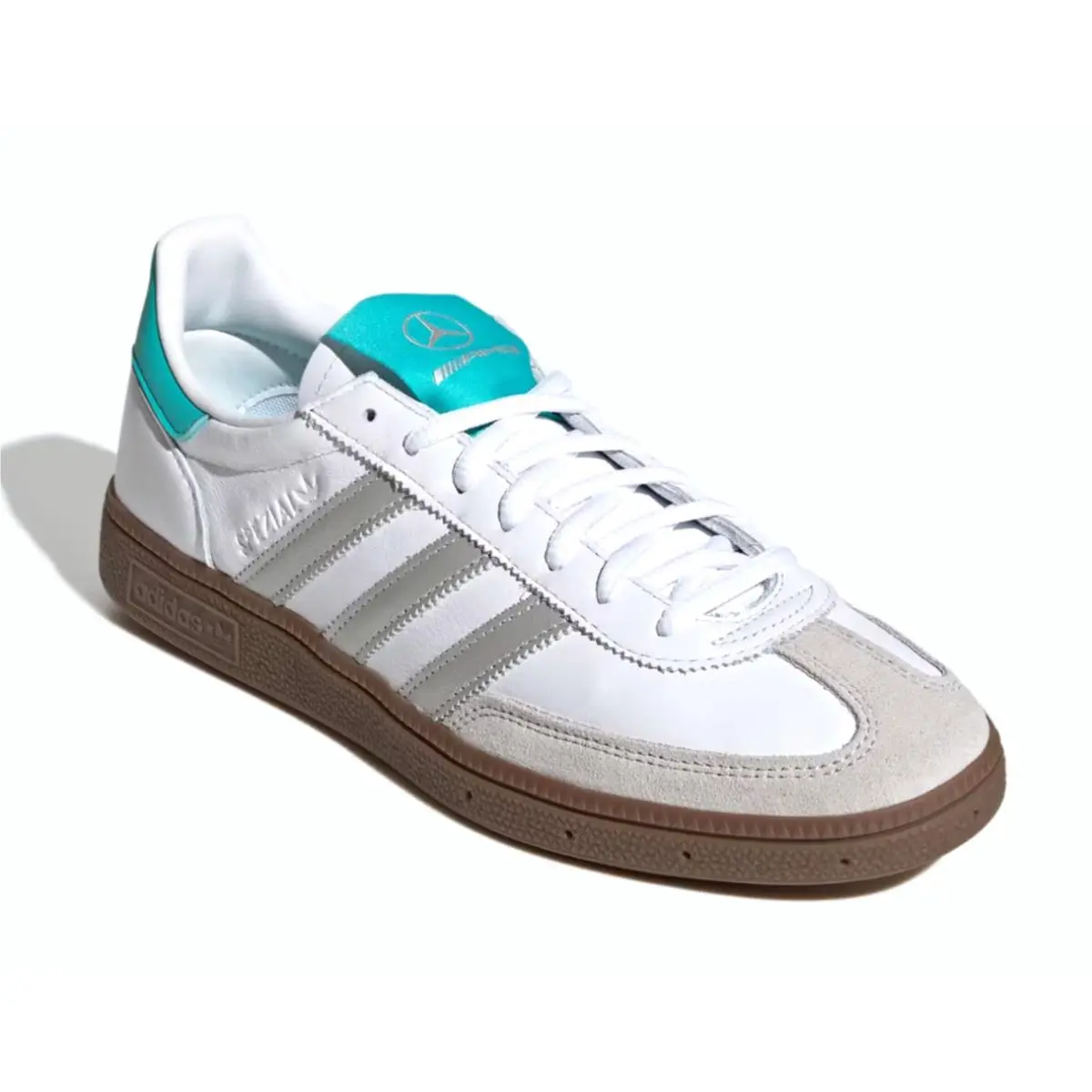 Adidas Spezial Handball Retro Sneakers Amg Mercedes Logo White Shoes Men Size