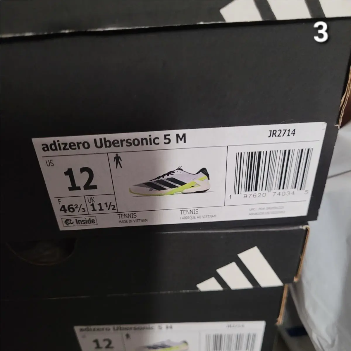 Adidas shoes - adidas adizero ubersonic - adizero ubersonic - JR2714 - White 5