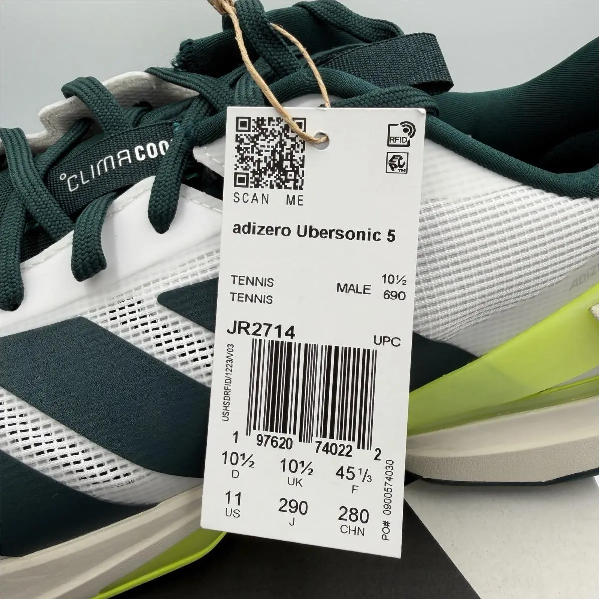 Adidas shoes - adidas adizero ubersonic - adizero ubersonic - JR2714 - White 8