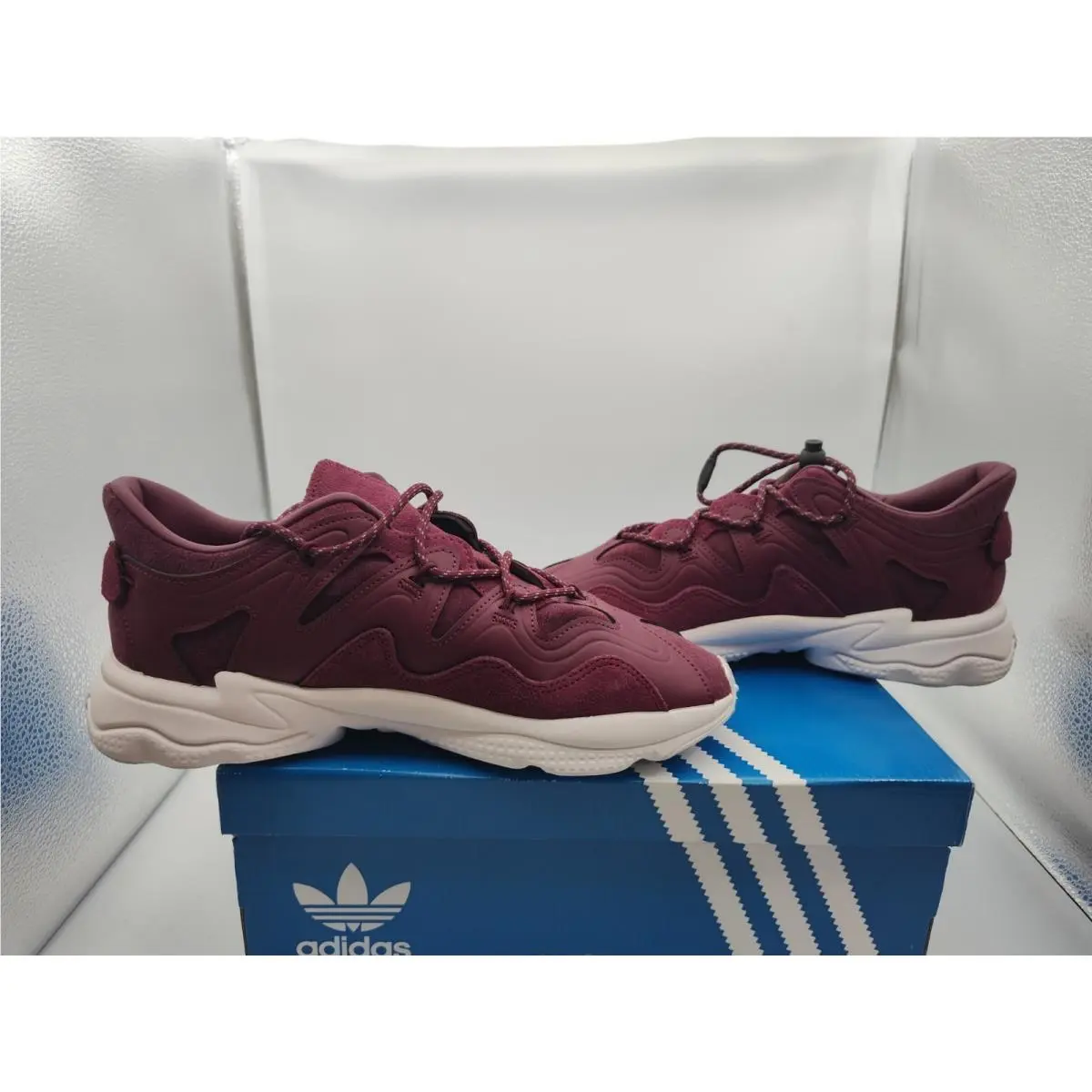 Adidas shoes - Adidas Ozweego Plus - Ozweego Plus - H01184 - CRIMSON / DARK RED / BURGUNDY (UPC: 191984958095) 11