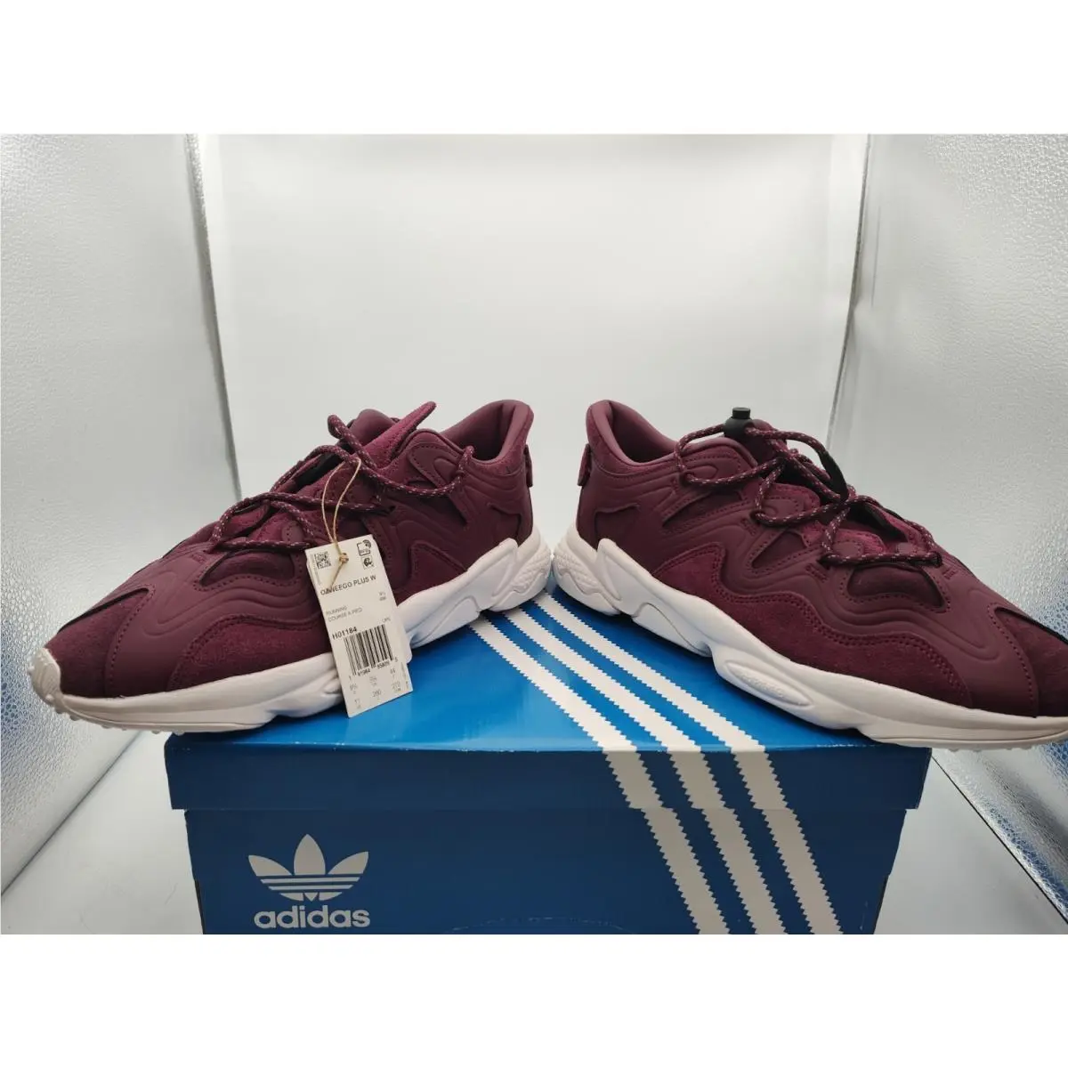 Adidas shoes - Adidas Ozweego Plus - Ozweego Plus - H01184 - CRIMSON / DARK RED / BURGUNDY (UPC: 191984958095) 7