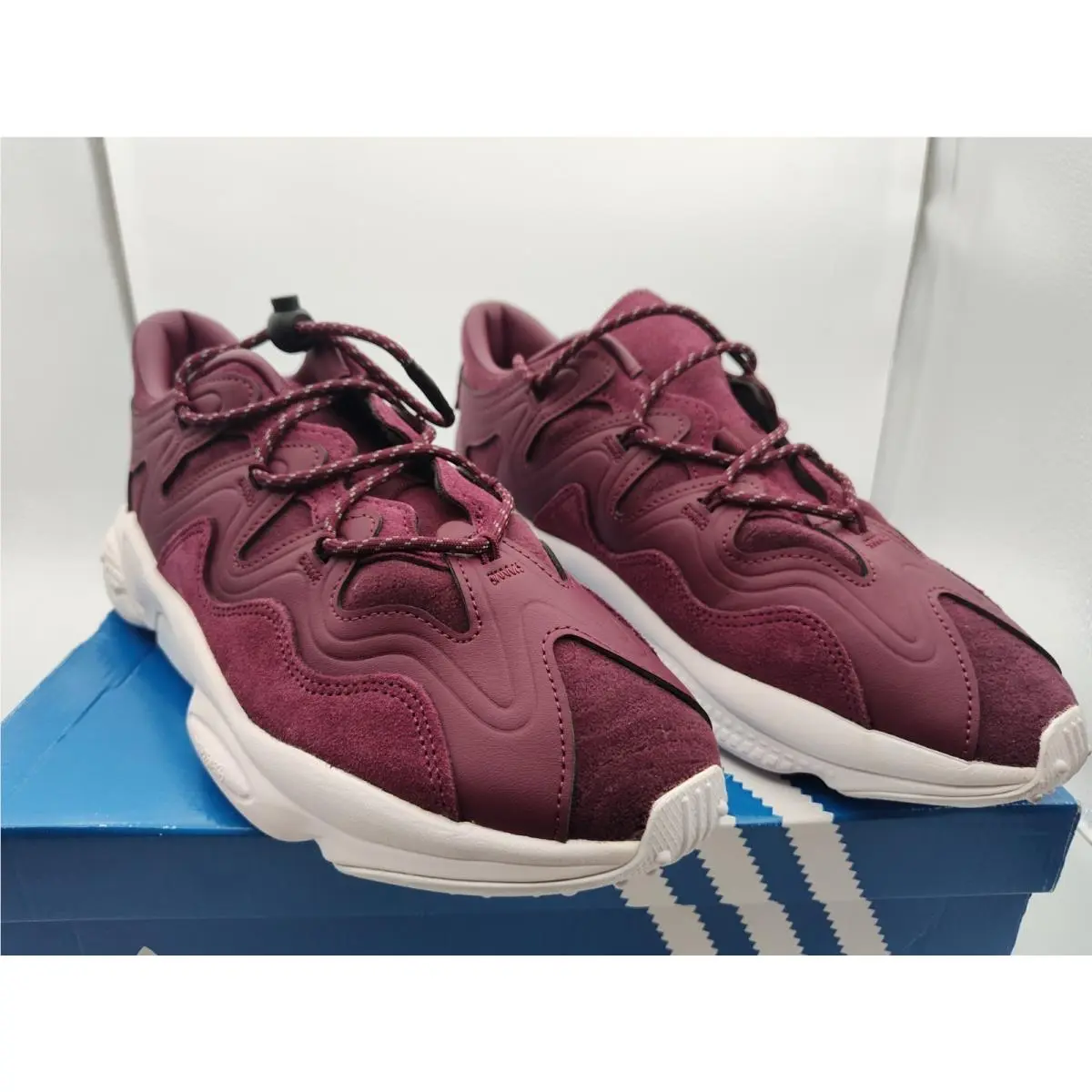 Adidas shoes - Adidas Ozweego Plus - Ozweego Plus - H01184 - CRIMSON / DARK RED / BURGUNDY (UPC: 191984958095) 0