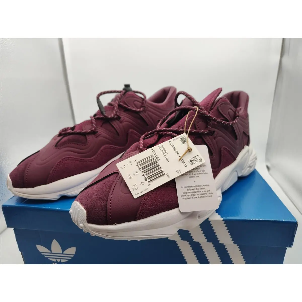 Adidas shoes - Adidas Ozweego Plus - Ozweego Plus - H01184 - CRIMSON / DARK RED / BURGUNDY (UPC: 191984958095) 2
