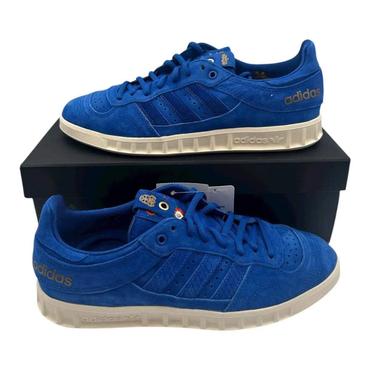Adidas Consortium x Footpatrol x Juice Handball Top Shoes Mens 9.5 Blue CM7876
