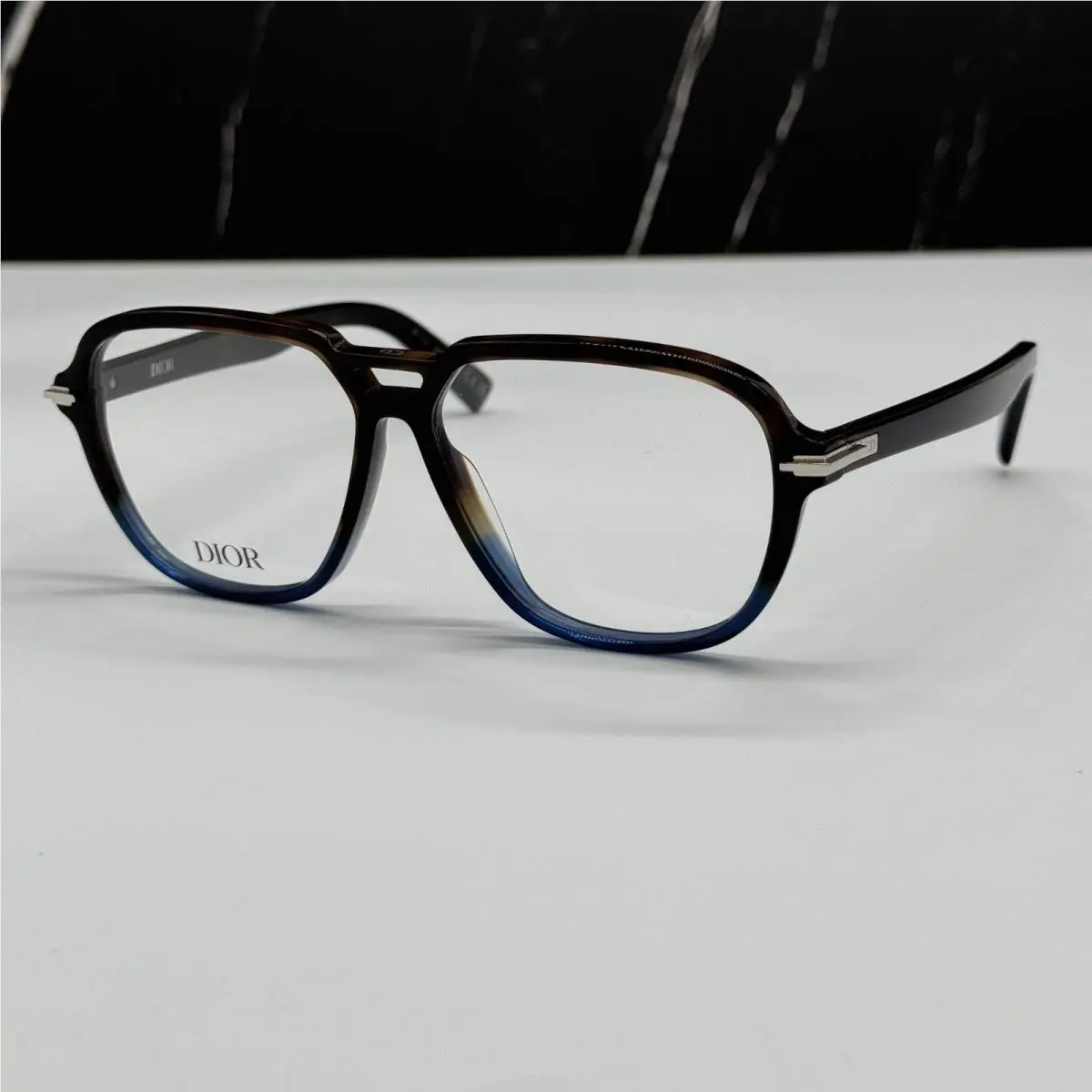 Dior Diorblacksuito AI 2800 Havana Blue Aviator Dior Eyeglasses