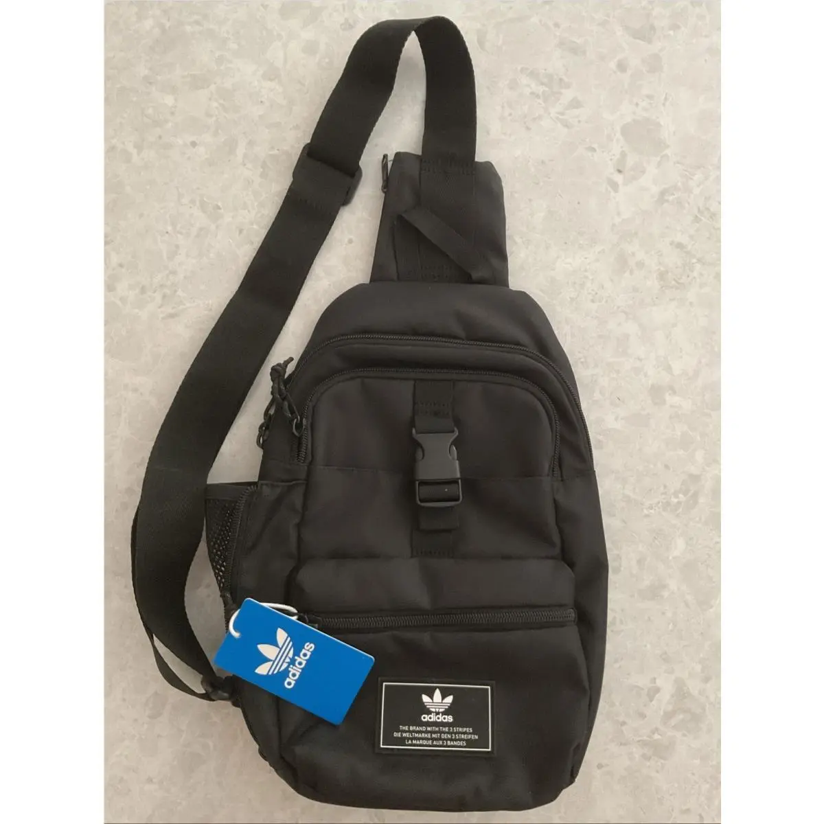 Adidas Utility 3.0 Sling Bag Black White Unisex Mens